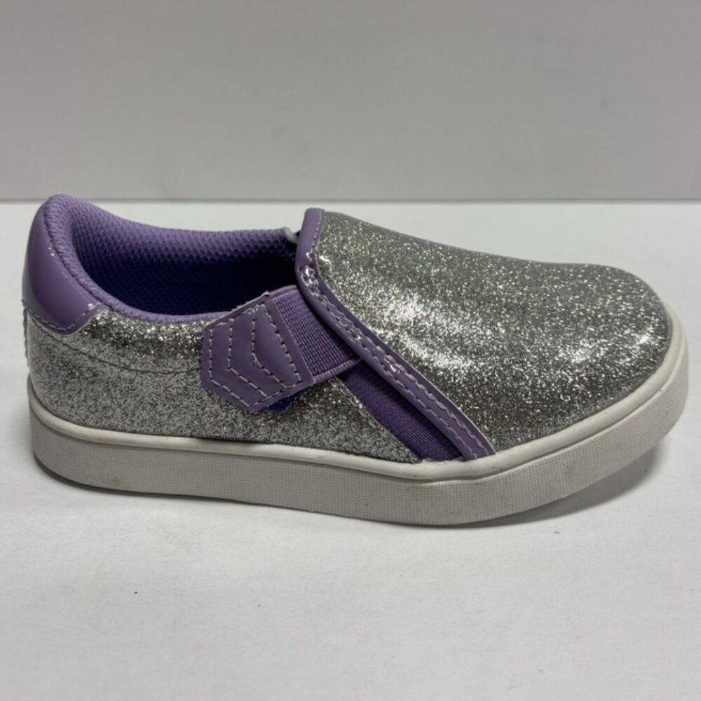 Dr. Scholl’s Little Kids’ Madison, Silver Slip-On Shoes, Girls’ Size 10 M